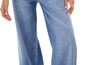 Women Wide Leg Jeans High Waist Baggy Jean Loose Boyfriend Jeans Denim Pants